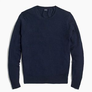 J Crew Large Deep Navy Merino Wool Crewneck Sweater